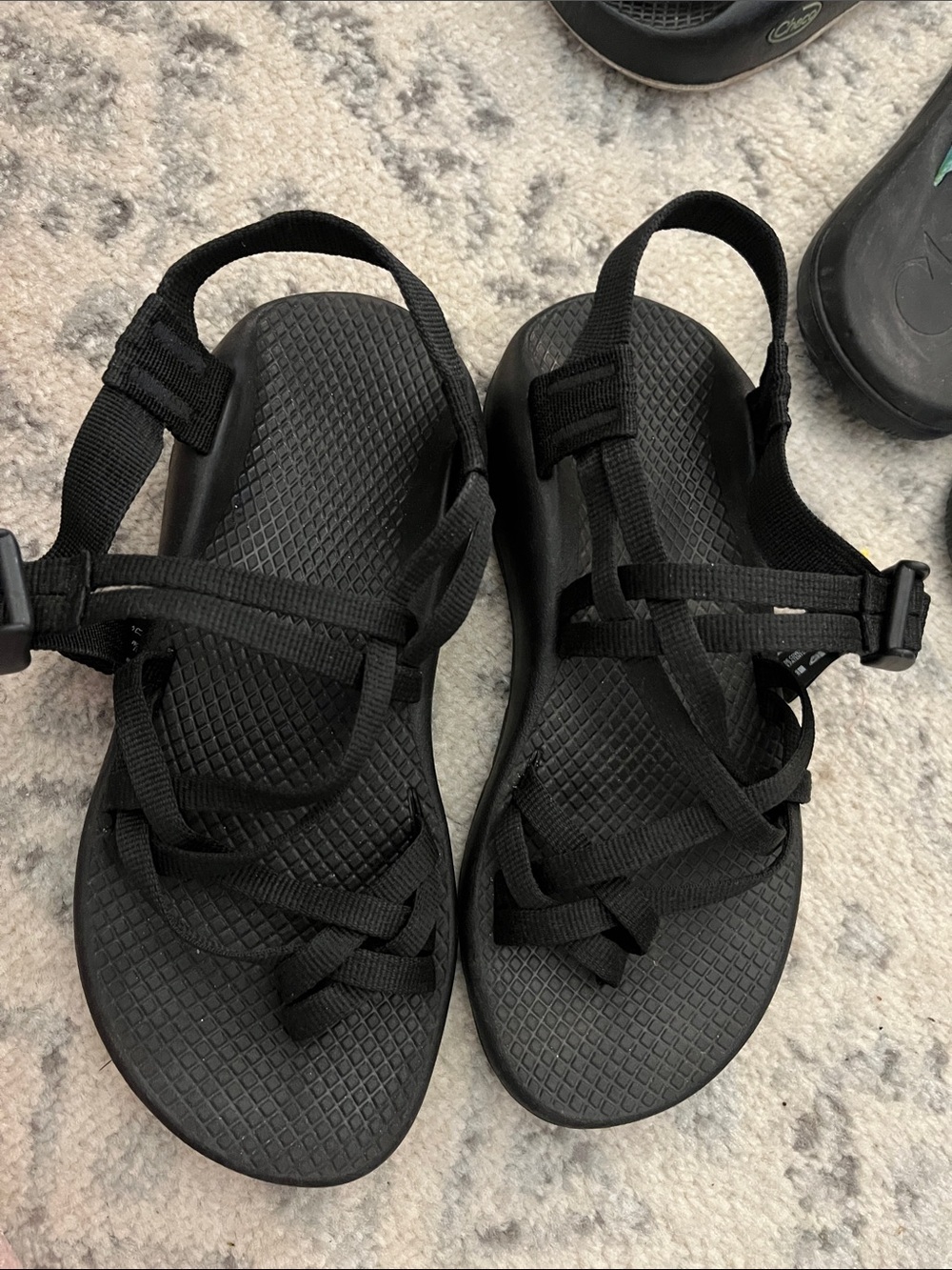 Chaco Women's Black Sport Sandals with Adjustable Straps Size 6